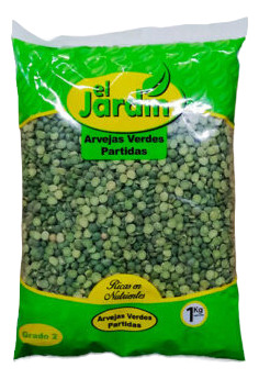 Arvejas Verdes Partidas Formato 1kg. El Jardin. Agronewen