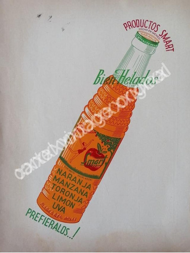 Cartel Retro Refresco Smart, Monterrey 1943 Raro