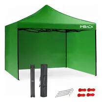 Comprar Gazebo Plegable 3x3 M Autoarmable Jardin Playa Toldo Paredes IMBACK Color Verde