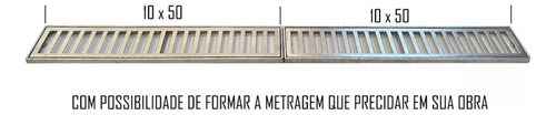 19 Ralo Linear 10x100 Grelha Alumínio + Aro 2023