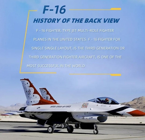 Avion Aeroplano F-16 Control Remoto 2,4 Ghz. 3ch.
