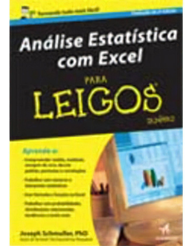 Análise Estatística Com Excel Para Leigos, De Joseph Schmuller. Editora Alta Books Em Português