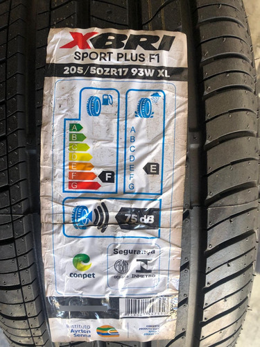 Pneu Xbri 205/50r17 93w Sport Plus F1 Xl Fiat Pulse Índice De Velocidade W