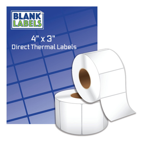 Blank Labels Rollo Termico Directo Etiqueta Envio 4 X 3  500