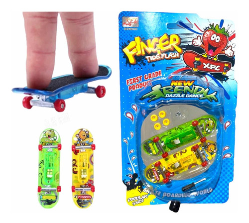 Kit LED Mini Skate Finger con 2 juguetes