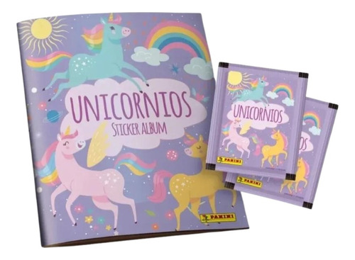 Unicornios Stickers Álbum + 5 Sobres