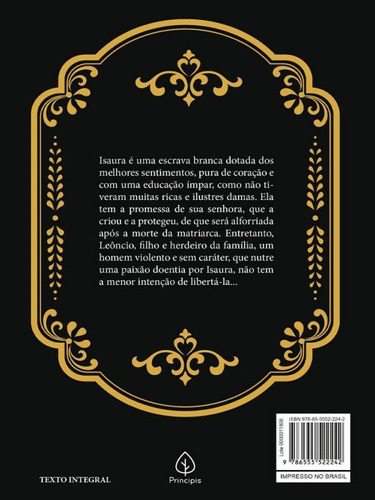 A Escrava Isaura, De Guimarães, Bernardo. Editora Principis, Capa Mole Em Português