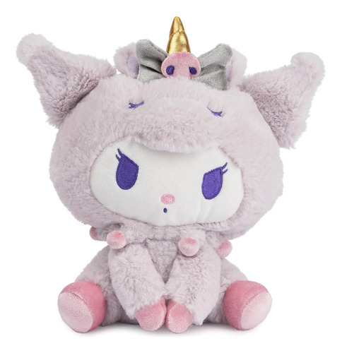 Gund Sanrio Kuromi Unicorn Plush Toy, Premium Stuffed Ani...