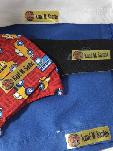 Imagem 4 de 6 de Kit 15 Etiquetas Termocolantes (máscaras, Uniforme E Mais)