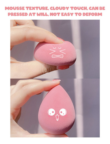 Esponjas Para Maquillaje 4 Pzs Bases Polvos Uso Seco Humedo