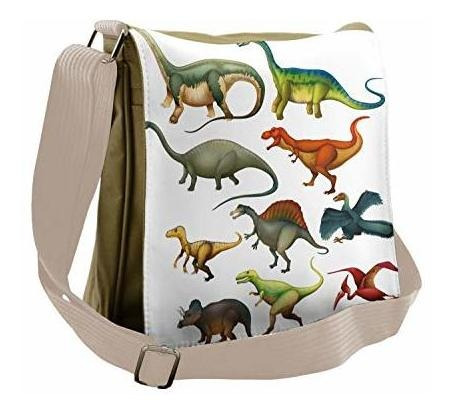 Bolso De Mensajero - Bolso Bandolera De Dinosaurio Ambesonne