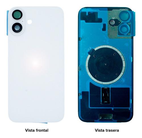 Tapa Trasera Compatible Con iPhone 16 Plus+ Cristales