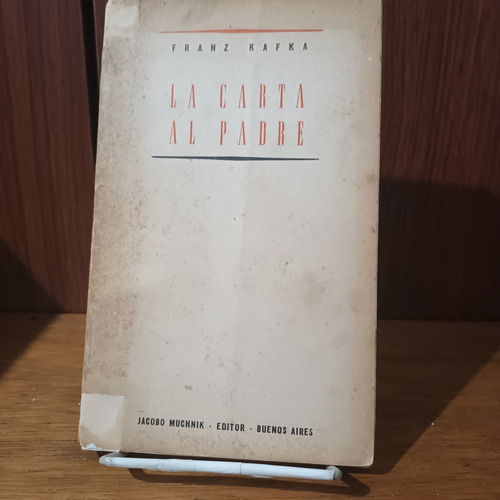 La Carta Al Padre, Franz Kafka, J. Muchnik 2° Edición 