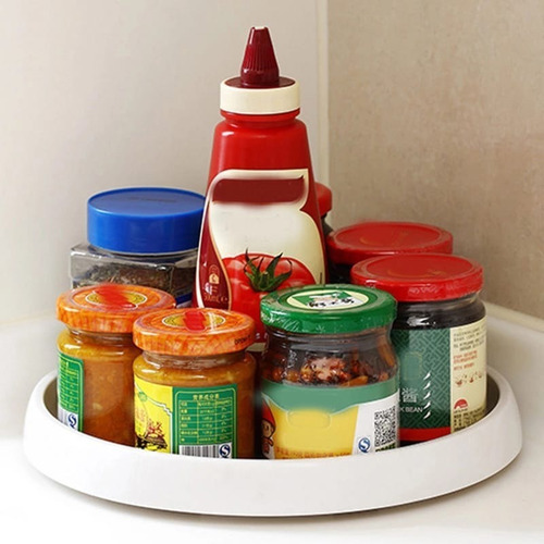 Imagen 9 de 10 de Bandeja Organizador Giratorio Para Cocina Baño Alacenas