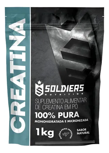 Creatina Monohidratada 1Kg Soldiers Nutrition 100% Pura Importada...