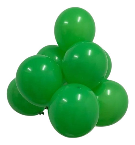 Bolsa 100 Globos 12 Verde Glomex