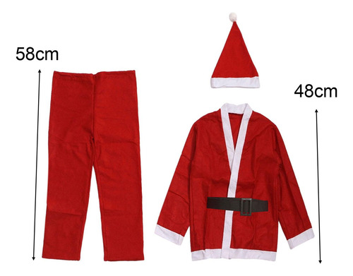 4 Disfraz De Papá Noel Para Niños Con Niño De 4 A 6 Años
