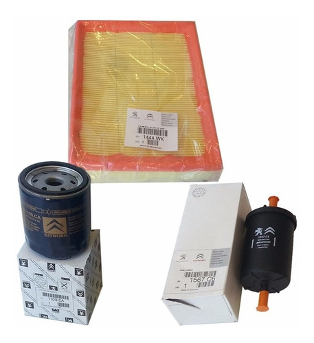 Kit De 3 Filtros Original Peugeot 206 2.0 Gti Nafta Full