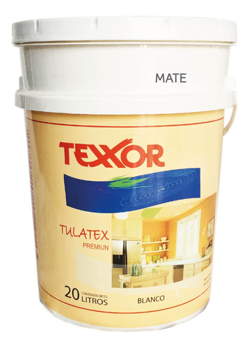 Latex Interior Mate Antihongos Blanco 20lts Texxor