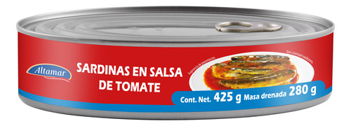 Sardina En Salsa De Tomate Altamar 425gr