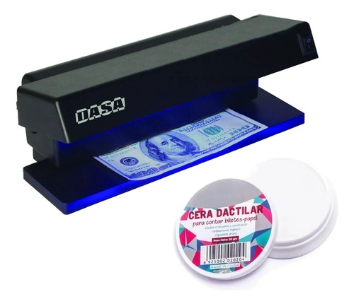 Detector De Billetes Falsos Dasa - 6w + Cera Dactilar Regalo