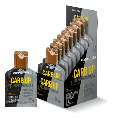 Caixa 10 Carb Up Gel Super Formula Probiotica Energy Blend