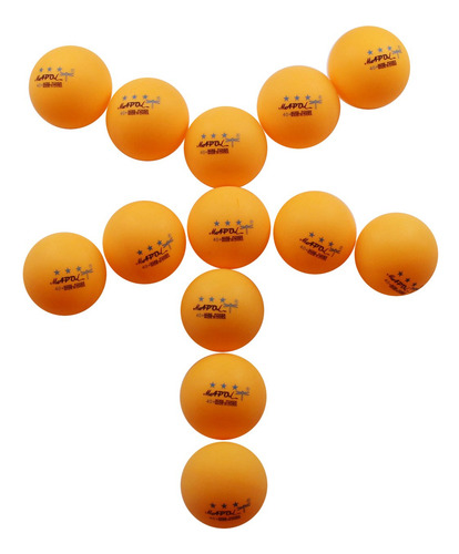 Mapol - Pelotas De Tenis De Mesa (100 Unidades, 3 Estrellas)
