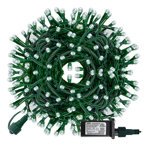 Funpeny Tira 300 luz Led Navidad Guirnalda Impermeable Cable
