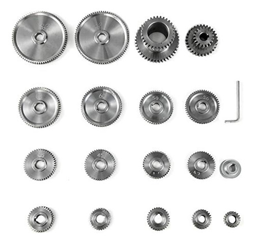 18pcs/set Cj0618 Lathe Mini Lathe Gears Metal Cutting M...