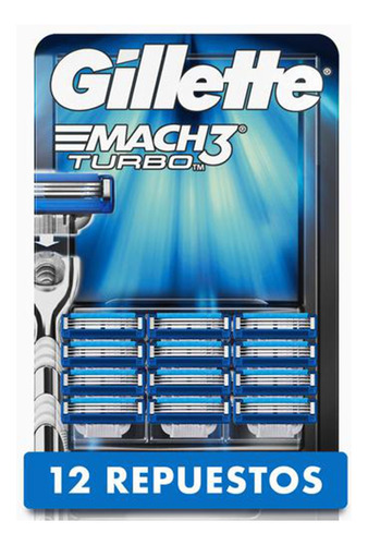 Gillette Mach 3 Turbo X12 - Unidad a $833