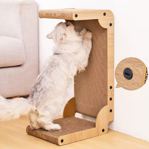 Cat Scratcher Cartón Vertical Cat Scratch Pad Para Gatos De