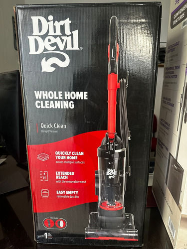 Dirt Devil - Aspiradora Vertical De Alcance Extendido Negro