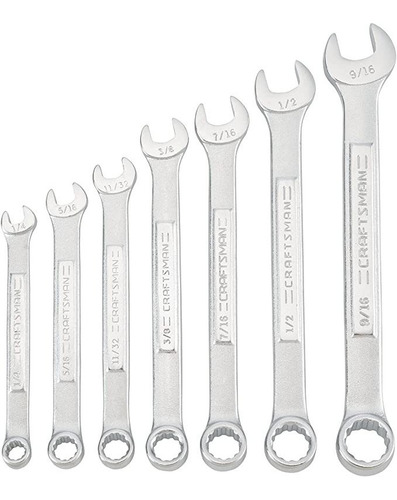 Juego Llaves Combinadas PLG Craftsman 7pzs Estándar Funda