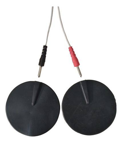 4 Cables 3,5 + 8 Electrodos 5cm Ficha Banana
