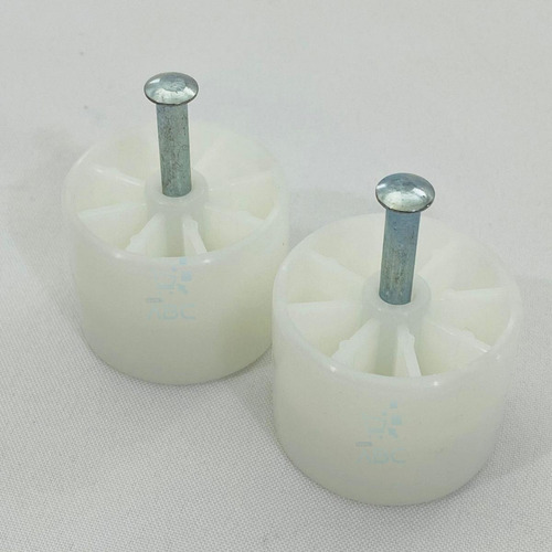 2 Pé Traseiro Rodinha Geladeira Electrolux Df35/38 Dc48 Dc45