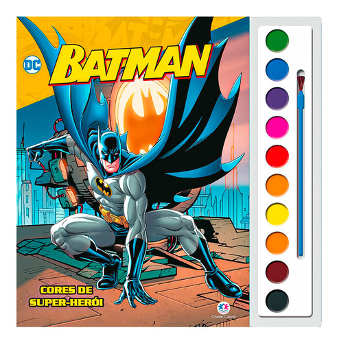 Livro Com Aquarela Batman - Cores De Super-herói - Ciranda Cultural