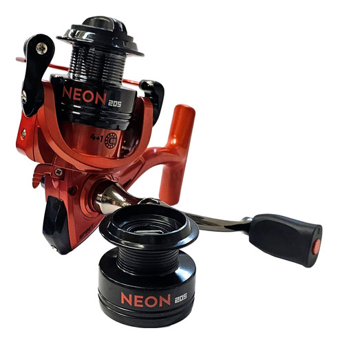 Reel Frontal Spinit Neon 205 5 Rulemanes Carrete Extra