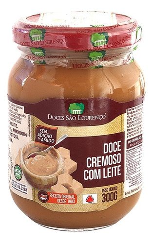 Doce Cremoso Com Leite Puro 300g Doces São Lourenço