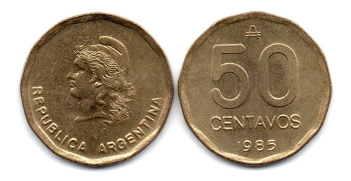 Argentina Moneda 50 Centavos Austral 1985 Casi Sin Circular