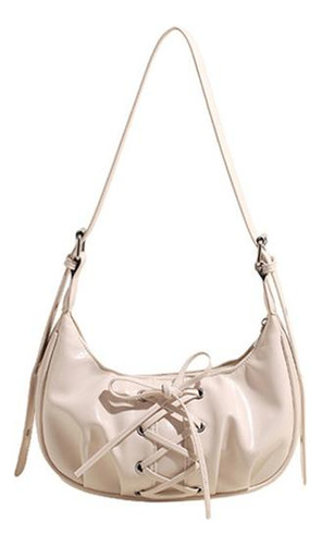 Bolso Hombro En Forma Media Luna Para Mujer, Bolso