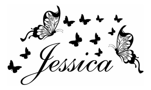 Vinilo Decorativo Pared [1f9zgqte] Jessica Nombre