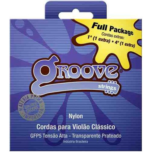 Encordoamento Groove Para Violão Nylon Tensão Alta Fullpack