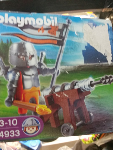 Playmobil Medieval Con Cañon 4933nuevo Empaque Carton Dañado