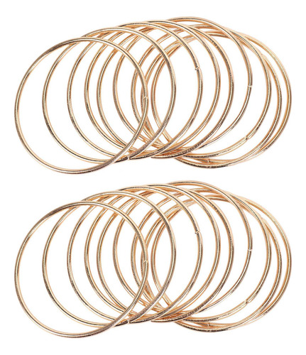 Pacote Com 20 Anéis De Metal Gold Catcher De 3 Polegadas, Ar
