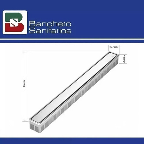 Imagen 3 de 7 de Desagüe Lineal Awaduct 650 Acero Inox Lisa + Colector