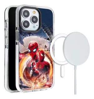 Funda Para iPhone Magsafe Spiderman Octopus Marvel Doc Ock