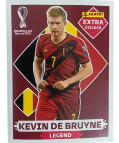 Figurinhas Legend Bordo Rara Copa Do Mundo 2022 Personagem Kevin De Bruyne Belgica