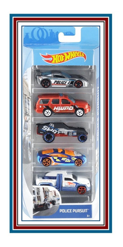 Hot Wheels 5 Gift Pack 2019 H. W. Police Pursuit
