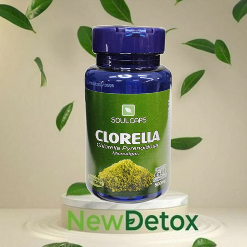 3 Suplemento Proteínas 180capsula 500g Detox Natural Chlorel