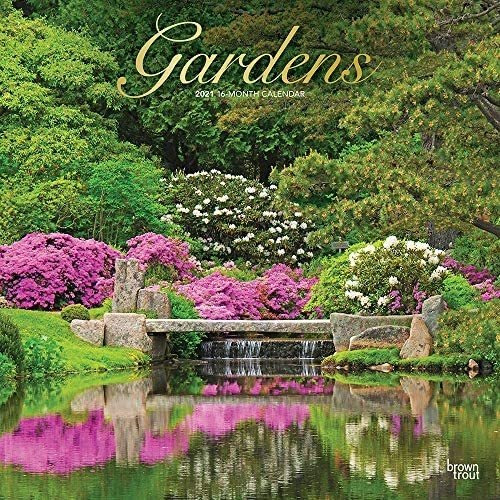 Libro: Gardens 2021 Calendario De Pared Cuadrado Mensual De